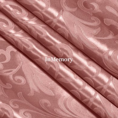 InMemory 60 Inch Wide Rose Gold Satin Jacquard Silk Fabric
