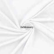 InMemory 1 Yard x 60 Inch Wide White 100% Rayon Derived from Bamboo Fabric