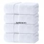 InMemory Luxury Bath Towels Set of 4 Large - 700 GSM Turkish Cotton
