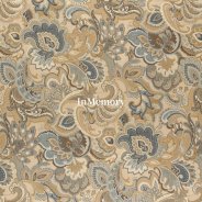 InMemory Gold Blue and Green Abstract Paisley Upholstery Fabric by The Yard