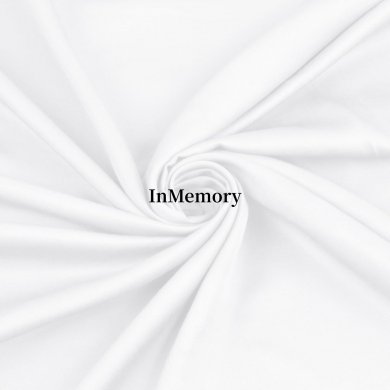 InMemory 1 Yard x 60 Inch Wide White 100% Rayon Derived from Bamboo Fabric