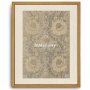 InMemory Antique Peonies Leaves Pattern Silk Silver Brocade Retro Tapestry
