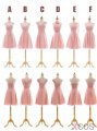 Simple Dress 2015 Short Bridesmaid Dresses, Mismatch Bridesmaid Dresses, Six Styles Bridesmaid Dresses CHBD-7097