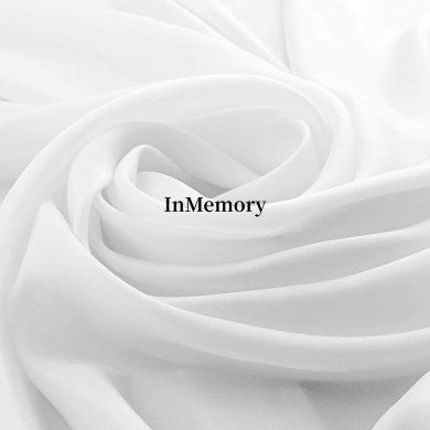 InMemory White 100% Cotton Woven Poplin Fabric by The Yard